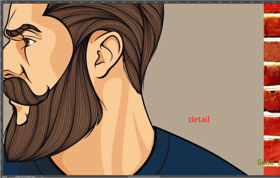 Personalized Custom Barber Shop Decor Mural Papel De Parede 3D Men's Hair Design Red Brick Background Wallpaper 3D Wall Paper