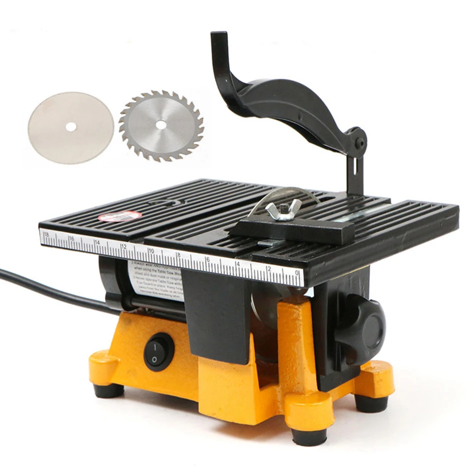 110V/220V Mini Table Saw Handmade Woodworking DIY Model Electric Polishing Cutting Tool