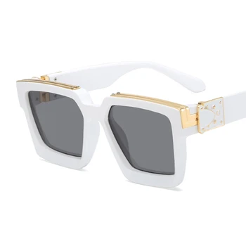 

2020 Square Luxury Sunglasses Men Women Fashion UV400 Glasses Retro Steampunk Shades Men Sun Glasses Female Travel Sunglass