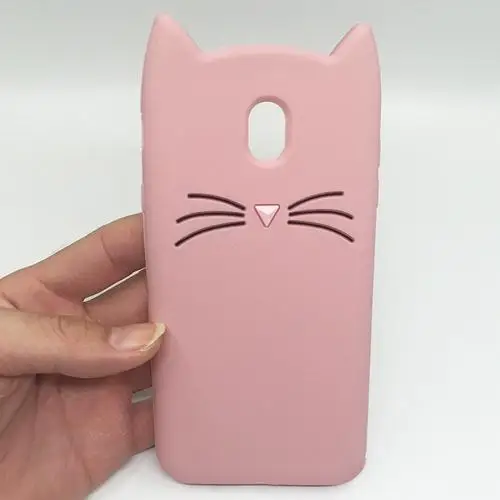 Cat Pink Чехол для samsung J5 чехол милый 3D мультяшный Минни Кот Ститч силиконовый чехол для samsung Galaxy J3, J5, J7 года Pro EU чехол - Цвет: Cat Pink
