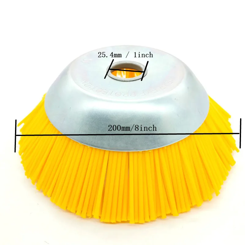 200mm/8Inch Nylon Straw Rope Trimmer Head Grass Brush Cutter Dust Removal Weeding Plate for Lawnmower grass trimmer head