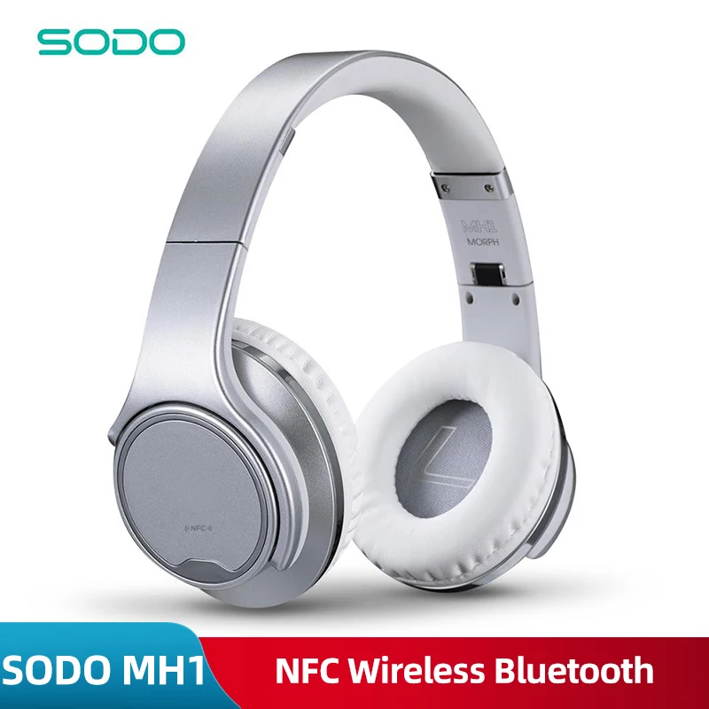 

Original SODO MH1 NFC Wireless Bluetooth Headphone Twist-out a Mini Speaker wireless Headset with microphone for Mobile phones