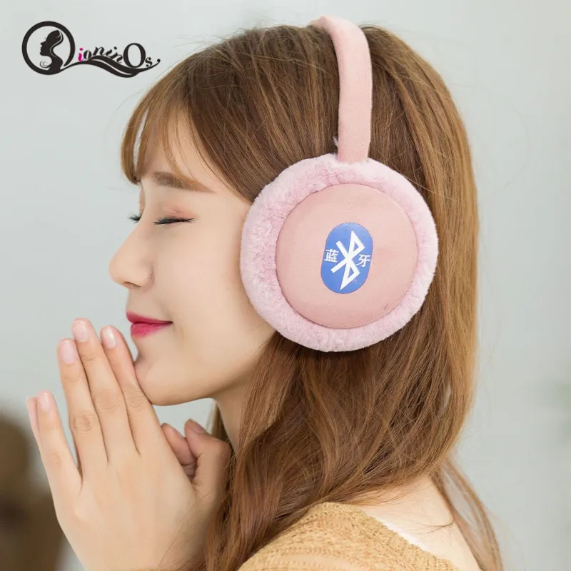 Плюшевые противошумные наушники гарнитура Bluetooth наушники складные теплые Bluetooth наушники беспроводные наушники