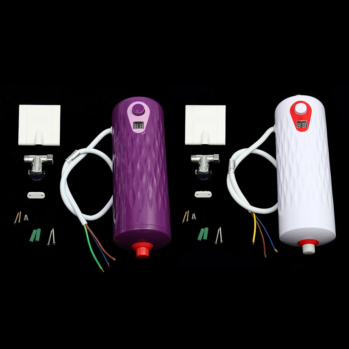 220 В 6000 Вт мгновенный Tankless Электрический водонагреватель 6 кВт дисплей температуры нагревательная кухня; ванная; душ Универсальный