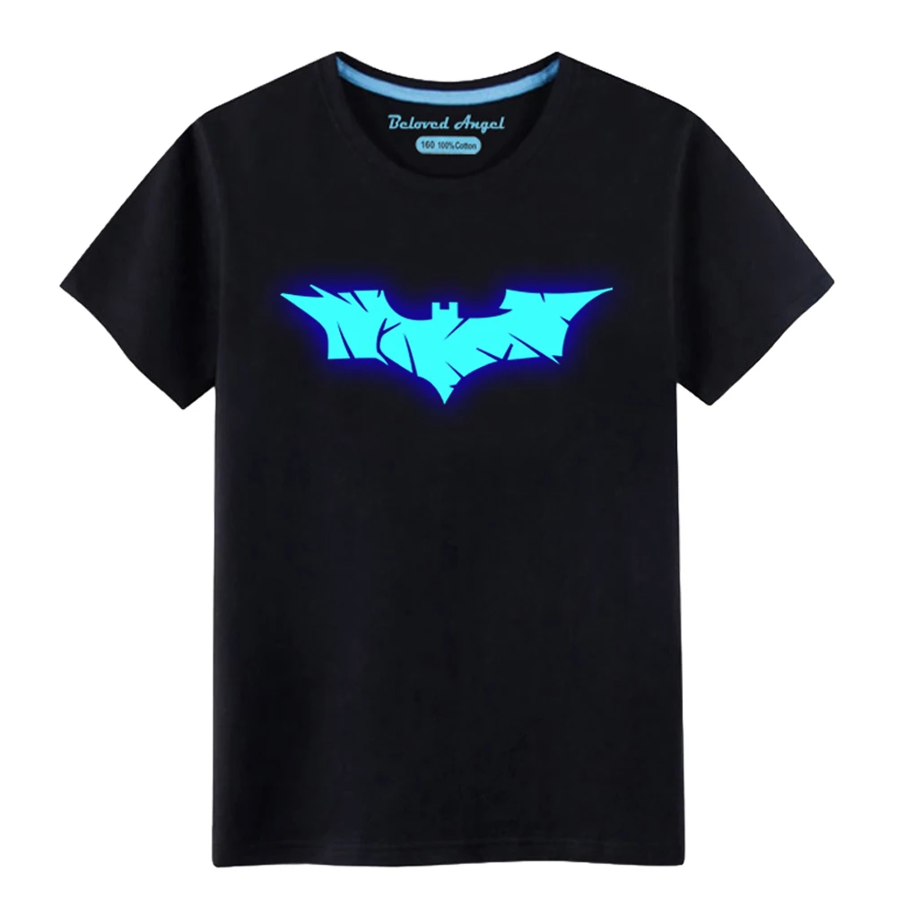 

2020 New Summer Brand Kids Luminous T Shirts for Boys Girls Cartoon Print Short Sleeve T Shirts Baby Children Tops Tees Clothes