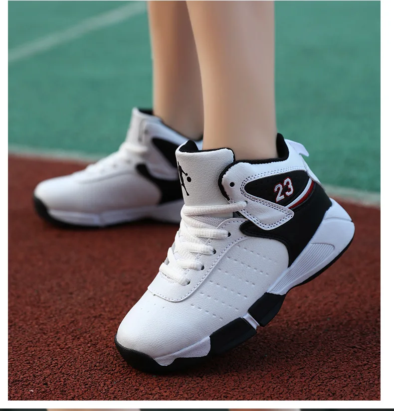 Новинка; детская Баскетбольная обувь; 3 баскетбольные кроссовки для мальчиков; Молодежная обувь в стиле ретро; 23 кроссовки; спортивная обувь Uptempo Zoom