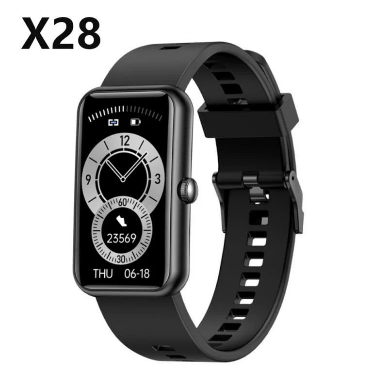 2021 NEW X28 Smart Watch IP68 Waterproof Fitness Tracker Smartwatch Men Women Sport Smart Band 6 Colour For IOS Android Huawei