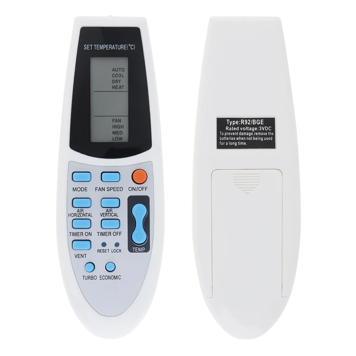 

433MHz Replacement IR Air Conditioner Remote Control with Long Transmission for YORK R91/BGCE R91/BGE R92/BGCE R92/BGE L3FE