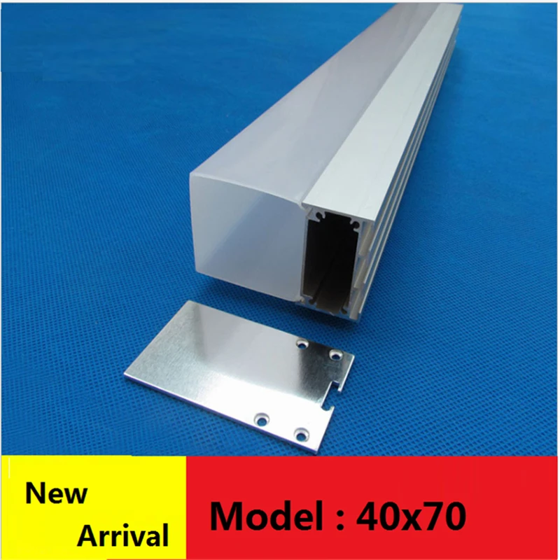 US $199.90 1020PcsLot 40Inch 1m 40mm Wide Led Aluminium Profile Suspension 3 Side Light Channel Pendant Hanging Office Commercial Bar