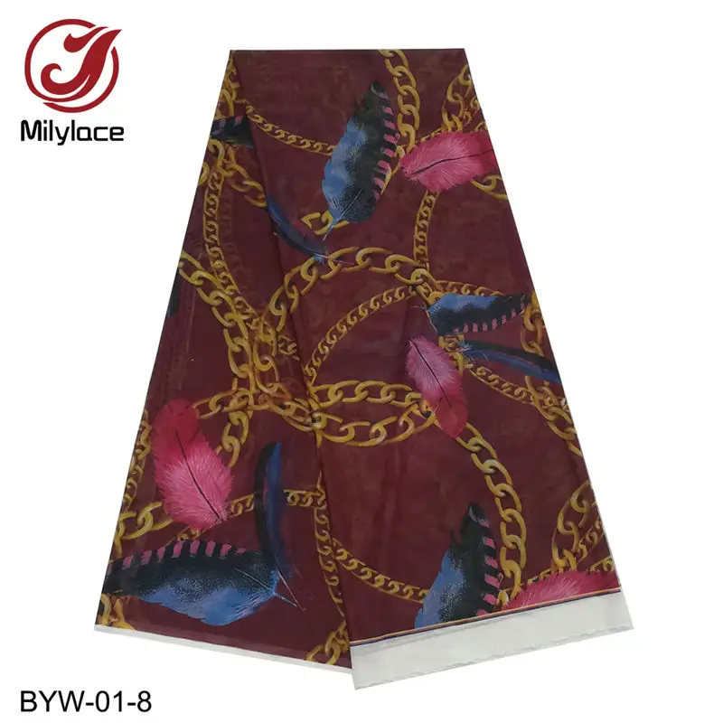 BYW-01-8 Milylace дизайн 40D эластичная сетчатая кружевная ткань с модным принтом эластичная Корейская кружевная ткань спандекс для одежды платья BYW-01 - Цвет: BYW-01-8