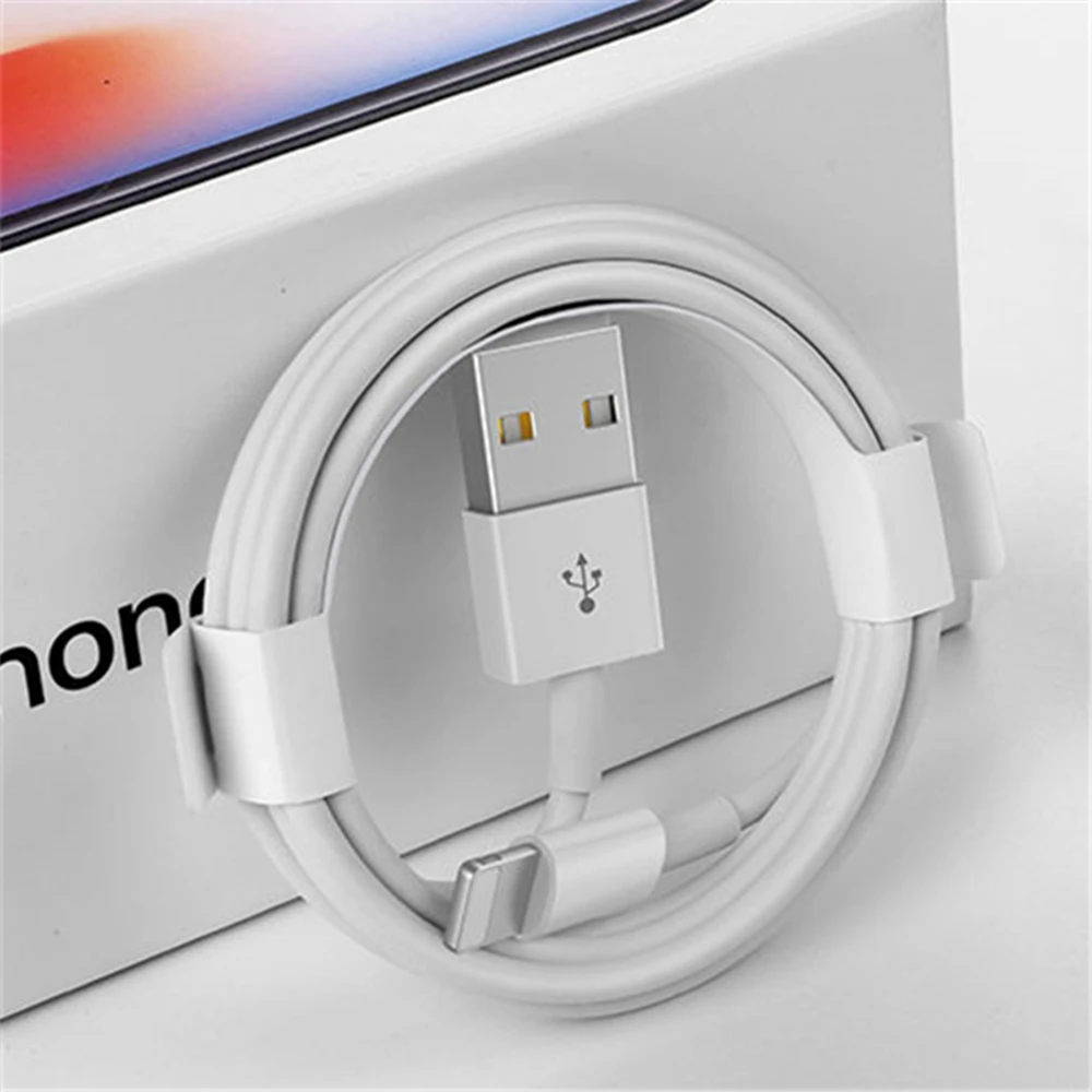 1m Original USB Data Sync Charger Cable for Apple iPhone 5S SE 6 6S 7 8
Plus X XS XR Fast Charge Wire Cord for iPhone 11 Pro Max