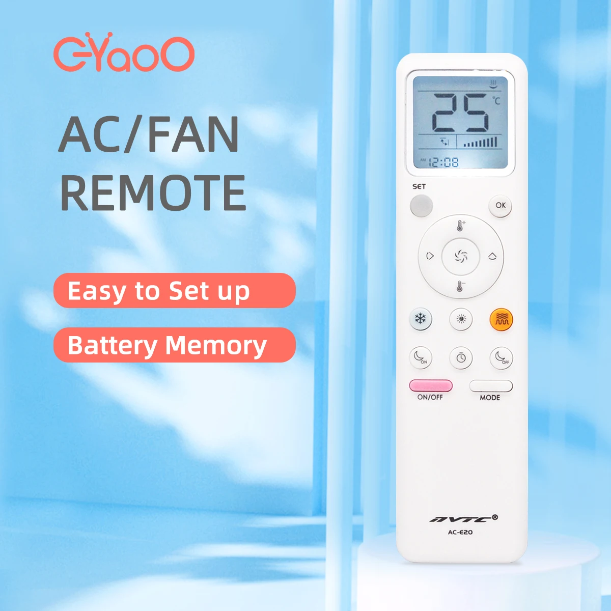 Air Conditioner Universal Remote Control Ace20 Wireless Air