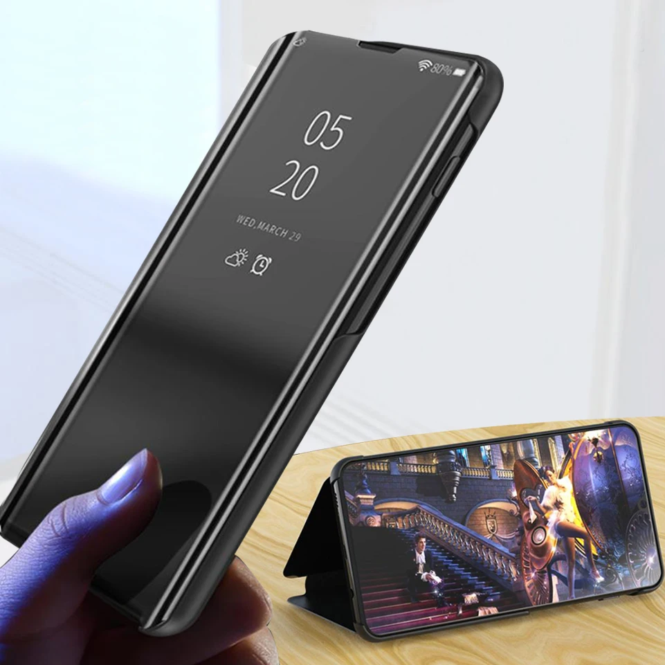 Чехол для LG G8 V40 ThinQ/V30/V30 Plus G4 модный тонкий зеркальный откидной чехол смартфона