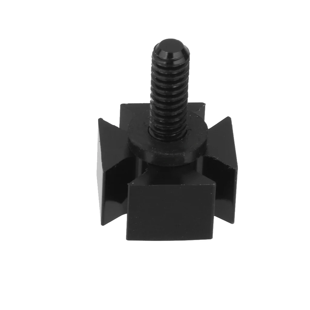 1/4'' Aluminum Cross Seat Mount Bolt Screw Cap For Harley Sportster-Black