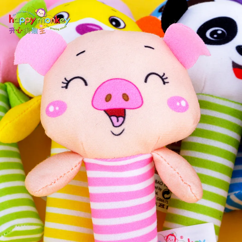 Baby Toys Squeaker with Rattles Infant Toys Hand Grasp Rattles Developing Baby Toys 0-12months Toys for Newborns baby speelgoed