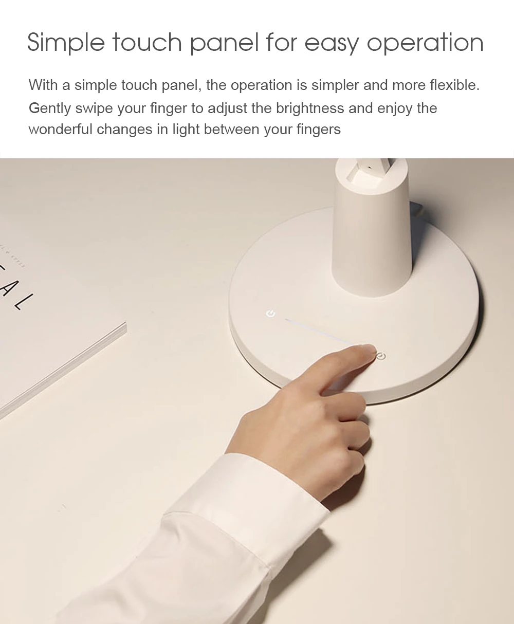 Xiao mi jia Yeelight настольная лампа Muse Prime 14 Вт светодиодный смарт-защита глаз интеллектуальное Регулирование яркости для mi home APP