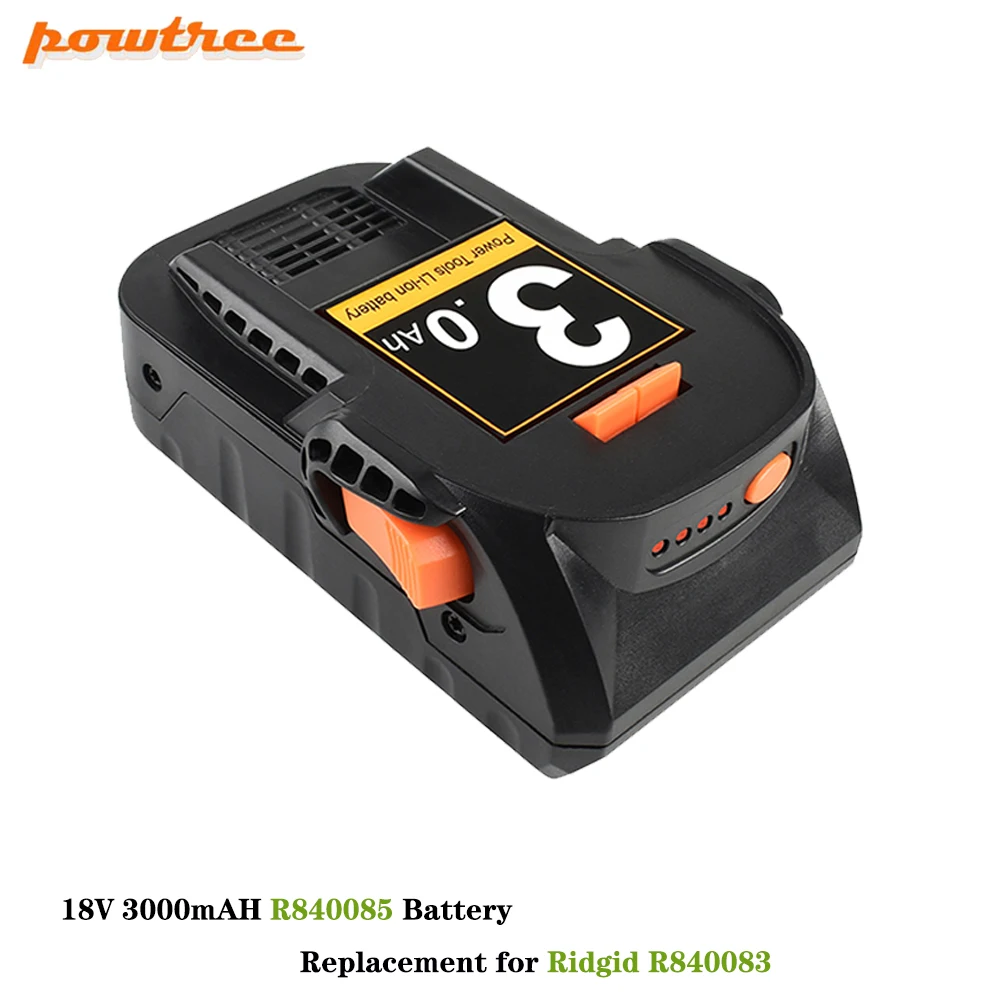 Сменный аккумулятор R840085 18 в 3000 мА · ч для аккумуляторной дрели Ridgid R840083 R840086 R840087
