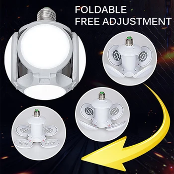 

Super Bright LED Folding Bulb E27 20W LED Football UFO Lamp AC 85-265V LED Bulb Bubble Ball Bulb Foldable Replace Halogen Light