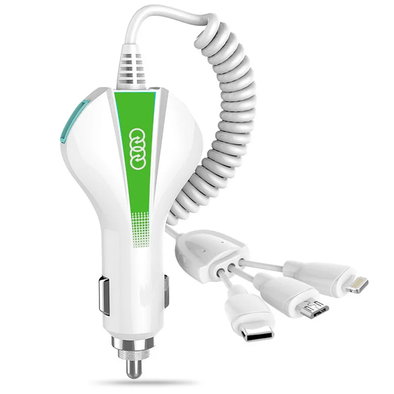 

Double USB Flash Charge Fast Charge Mobile Phone Charging Plug Multi-functional Car Mobile Phone Charger Car Mounted Triple
