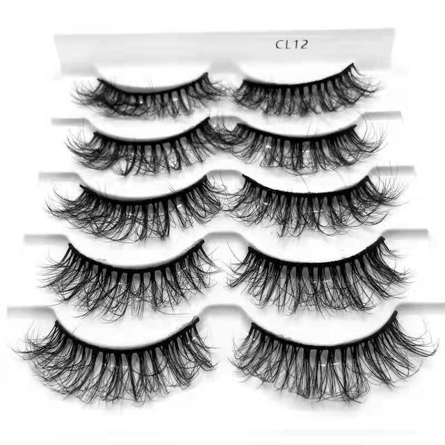 Pairs Multipack 3D Mink Lashes False Eyelashes Handmade Wispy Fluffy Long Lashes Natural Eye Makeup Tools Eye Lashes H13 E08