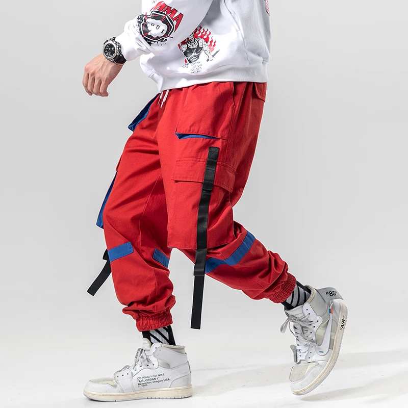 Yasword Men Pants Trousers Straight Ankle-Length Solid Color Casual Fashion Loose Male Elastic Waist Clothing Streetwear Yasword Men Pants Trousers Straight Ankle-Length Solid Color Casual Fashion Loose Male Elastic Waist Clothing Streetwear