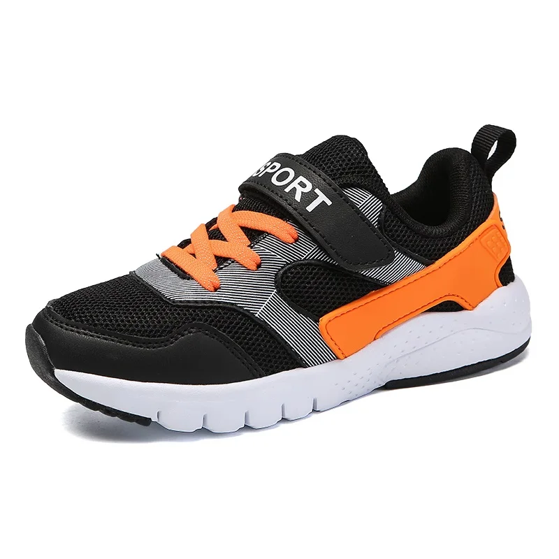 Детская обувь, баскетбольные Детские воздушные кроссовки Ultras, противоударные уличные кроссовки для девочек и мальчиков, всесезонные кроссовки Nmd LBJ Max - Цвет: Черный