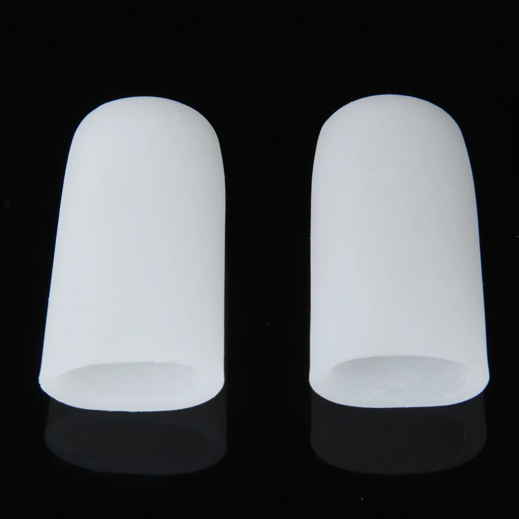 1 Pair Silicone Gel Big Toe Tubes Sleeve Protectors for Corns, Blisters, Hammertoes