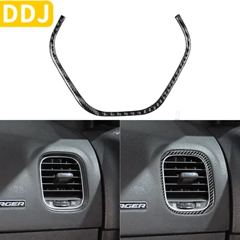 

Air Conditioning Vent Interior Sticker For Dodge Charger LD 2015+ SE RT Carbon Fiber Co-Pilot Air Outlet Trim Car Accessories