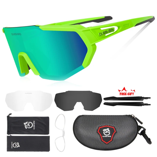 Queshark Women Men Photochromic Polarized Cycling Sunglasses Sports Mtb  Bicycle Eyewear Riding Road Bike Glasses Goggles Qe42 - Cycling Sunglasses  - AliExpress
