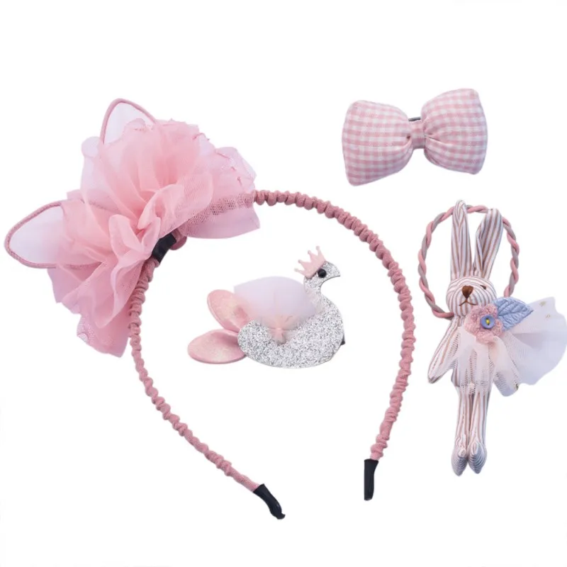 

Floral Baby Girl Headbands Newborn Baby Elastic Princess Hairbands Kids Pearl Flower Fresh Style Cute Hair Accessories