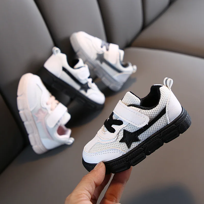 

2020 Spring and Autumn Children's Mesh Casual Sneakers Boys and Girls Small White Shoes Baby Toddler Shoes Small