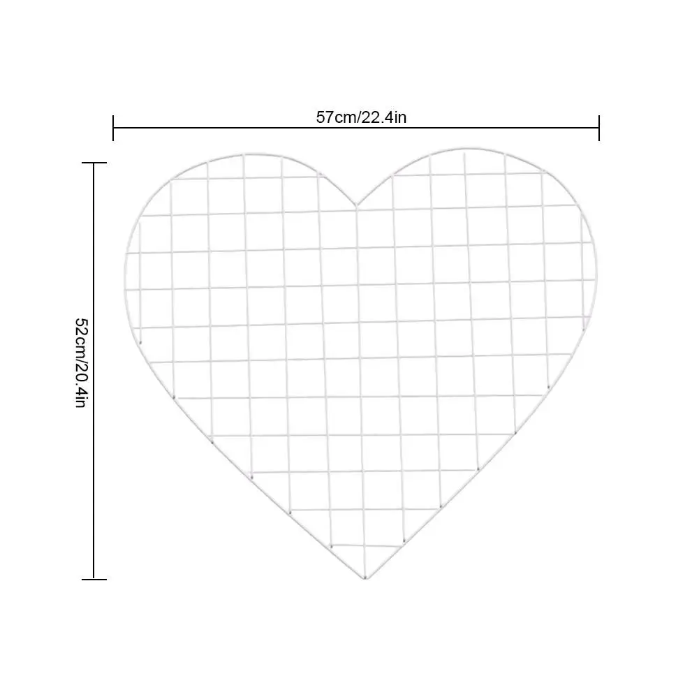 Креативный в форме сердца сетка для фото стены Многофункциональный Любовь кованая железная фоторамка настенная подвесная отделка гостиной спальни