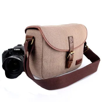 

DSLR Camera Bag Casual Shoulder Canvas Bag Mirrorless Camera Case For Canon Nikon Sony Lens Photography Photo Bag