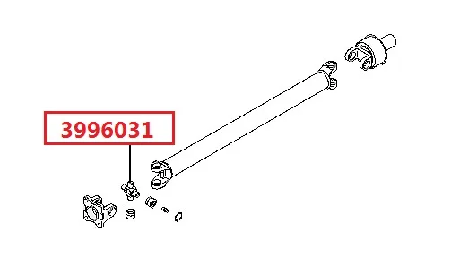 Propshaft U-JOINT For MITSUBISHI DELICA P05W P15W P25W P35W 1989-1999 & MITSUBISHI DELICA SPACE GEAR/CARGO PA PB PC 1994-2006