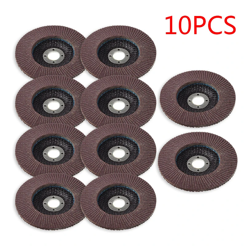 10pcs Flap Wheel Disc Shaft Abrasive Sanding Drill Polish For Rotary Tool US