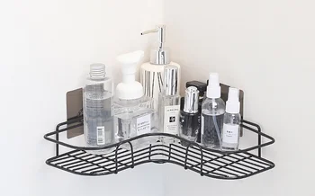 

Bathroom decoration Bathroom decoration wrought iron racks soap storage rack without punching home decoration