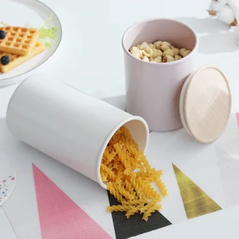 

Multigrain Nut Seasoning Storage Container Food Snack Jar Cylindrical Food Snack Sealed Cans Plastic Airtight Storage Jars