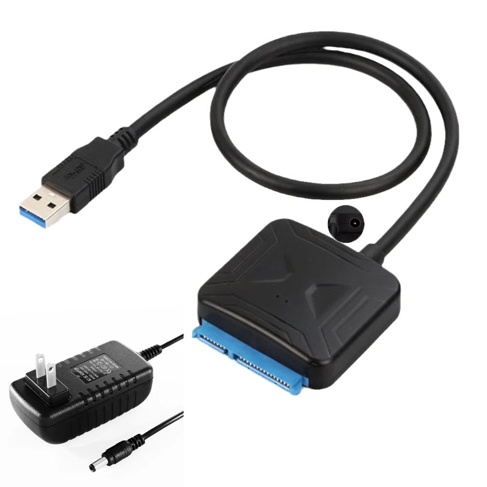USB 3.0 SATA Adapter Cable with 12V2A Power Supply for 2.5/3.5 Inch HDD/SSD Support Description Image.This Product Can Be Found With The Tag Names Computer Cables Connecting, Computer Peripherals, PC Hardware Cables Adapters, Sata to usb adapter converter