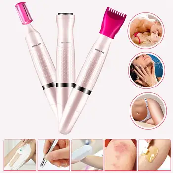 

Women's Trimmer 3in1 Painless Multi Grooming Kit Wet and Dry Shaver Electric Facial Hair Removal Bikini Ladies Eyebrow Trimmer