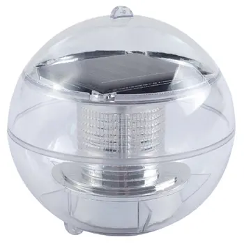

Solar Water Floating Water Lamp Led Light Control Bottom Metal Colorful Color Waterproof Pond Floating Water Ball Lamp