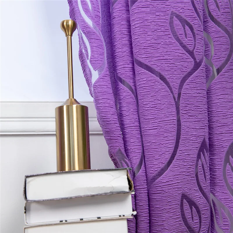 Trees Sheer Curtain Tulle Window Treatment Voile Drape Valance Fabric curtains for bedroom rideaux pour le salon  #4O09 (2)
