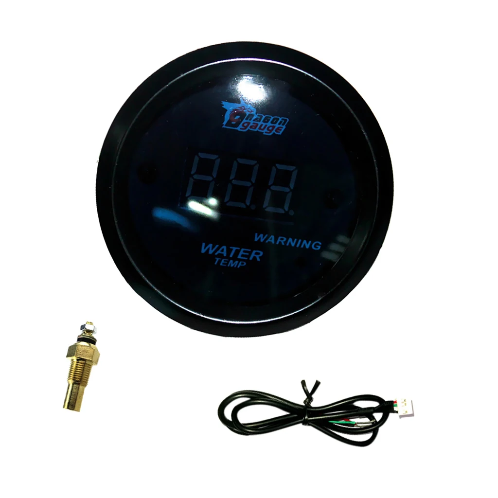 Waterproof 12V Car 52mm 2'' Water Temperature Gauge Meter With Sensor Kit