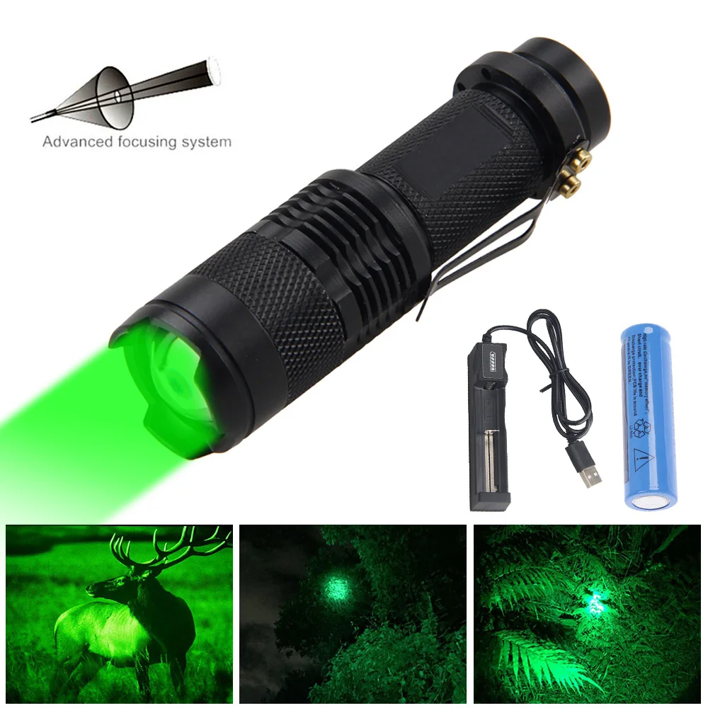 Linterna LED táctica militar de alta potencia, lámpara de autodefensa  impermeable, 8000LM, color rojo y verde - AliExpress