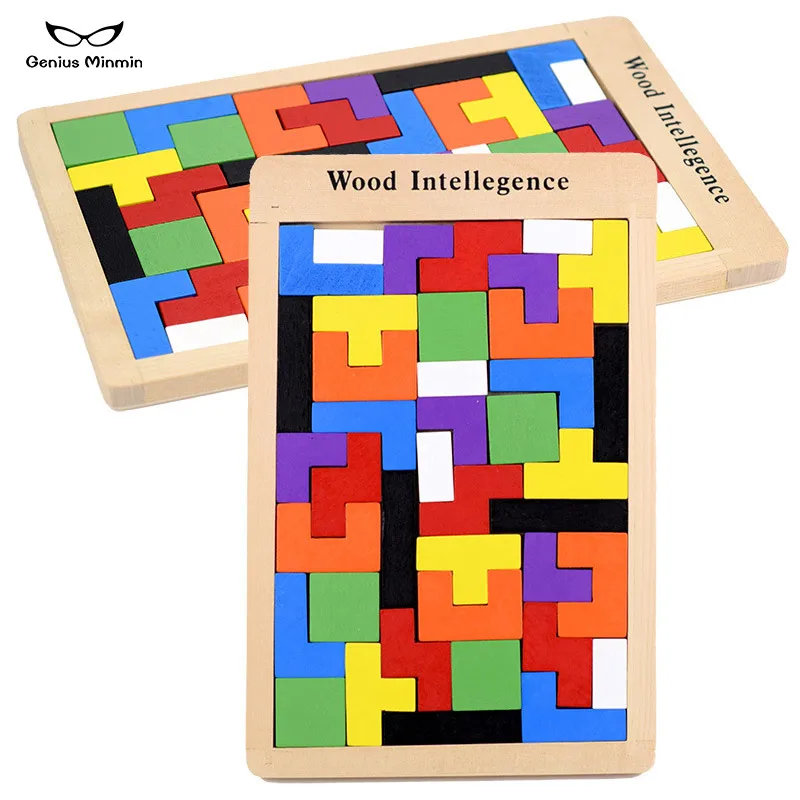

Hot Tetris Intelligence Building Blocks RB13 Children's Puzzle Wood Puzzle Pieces Wooden Toys