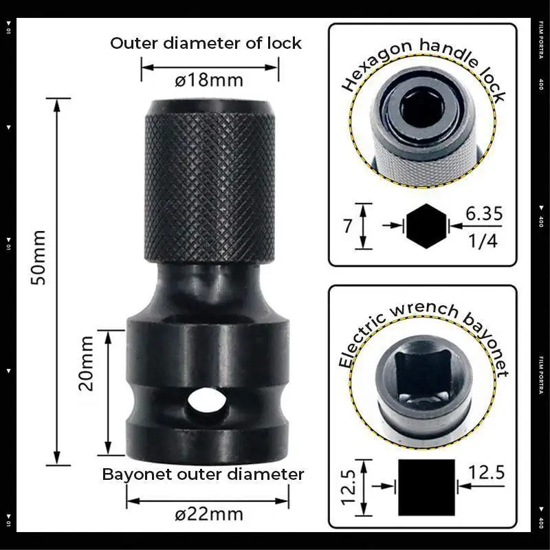Hex Shank Socket Converter Wrench Socket Adapter Spanner Set Drive Converter Impact Tool dropshopping 3