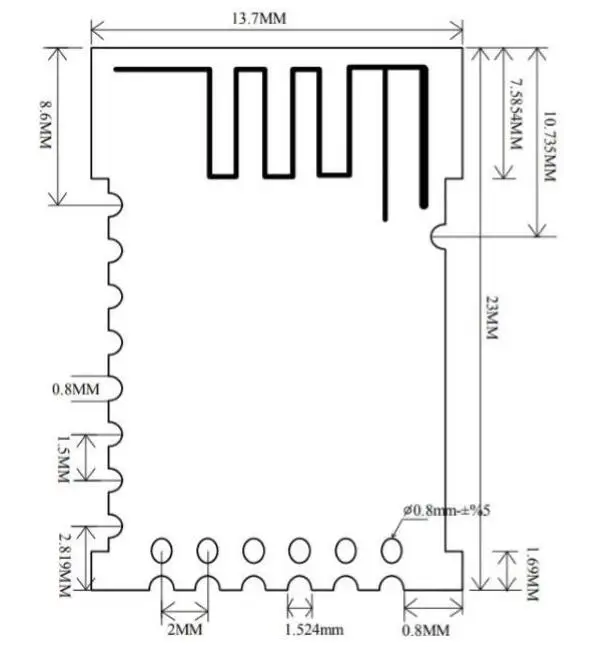5Pcs/1pc Bluetooth-kompatibel BLE 2,4G Modul JDY-68A JDY-62A JDY-41 JDY-33 JDY-31 JDY-25S JDY-24M JDY-23 JDY-19 JDY-18 – Detail 3