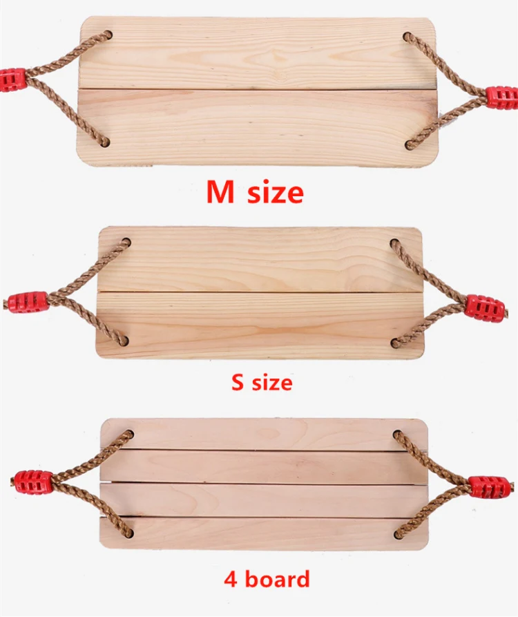 Solid Wood Swing Adult Kids Sensory Toys Family Outdoor Games Tree Swings Preshool Indoor Swing Chair Wooden Load Bearing 150kg 6