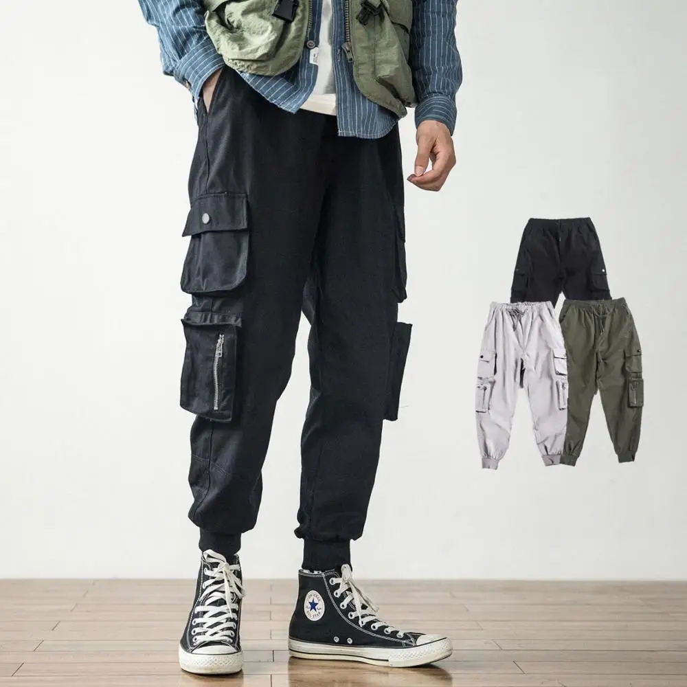 cargo pants with ankle cuffs