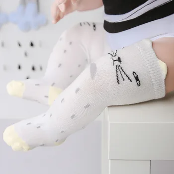 

Baby Girls Knee High Socks Summer Autumn Kids Boys Cotton Socks Solid Toddler long Socks for Children WMS036