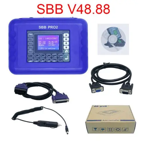 SBB Pro2 V48.88 V48.99 Авто программатор ключей SBB Pro 2 48,88 48,99 версия OBD2 Ключ чайник программирующий инструмент - Цвет: SBB V48.88